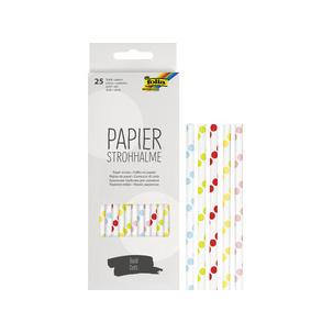 Papier-Trinkhalm "BOLD DOTS" 12594
