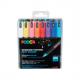 Pigmentmarker POSCA PC1MR, 8er Etui - softe Farben PC1MR/16