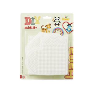 Stiftplatten midi "Kreis, Herz, Viereck, Sechseck", im Blister 4580