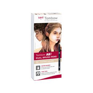 Doppelfasermaler "DUAL BRUSH PEN ABT", 12er-Set Portrait Colors ABT-12P-4