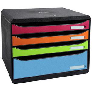 Schubladenbox BIG-BOX PLUS quer, schwarz / harlekin 315798D