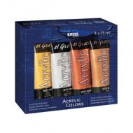 Acrylfarbe el Greco Metallic, 4er-Set