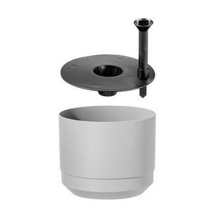 Symbolbild: Blumentopf PAULINA, betongrau 48110