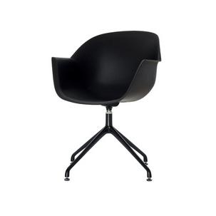 Besucherstuhl MOON, schwarz CHMOONX2.01.01