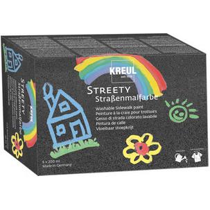 Straßenmalfarbe STREETY, 6er-Set 43110