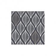 Motiv-Serviette "Leafy", dunkelgrau