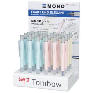 Druckbleistift "MONO graph" Pastell, 24er Display SH-MG-24P-2-A