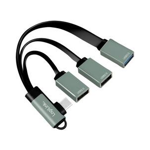 USB-C Hub mit gewinkeltem Stecker UA0361