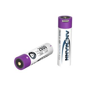 Symbobild: Li-Ion Akku 18650, mit USB-C Kupplung 1307-0002