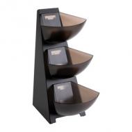 Portionsspender MULTI RACK, 3-stufig, schwarz