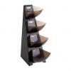Portionsspender MULTI RACK, 4-stufig, schwarz