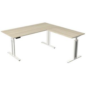 Symbolbild: Sitz-/Steh-Schreibtisch "Move 3 fresh" mit Anbau, ahorn 10187012