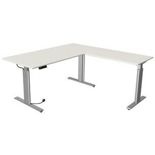 Symbolbild: Sitz-/Steh-Schreibtisch "Move 3 tube" mit Anbauelement, weiß 10234250
