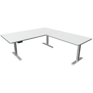 Symbolbild: Sitz-/Steh-Schreibtisch mit Anbauelement "Move 3 Premium", weiß 10332111