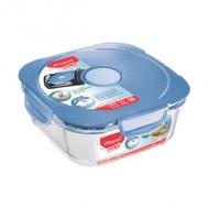 Mikrowellendose CONCEPT aus Glas, blau