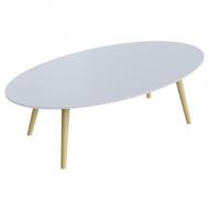 Beistelltisch SCANDI, (B)1.150 x (T)600 mm, weiß