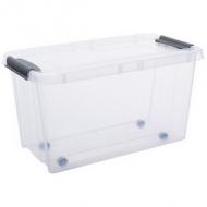 Aufbewahrungsbox PROBOX, mit Rollen, 70 Liter