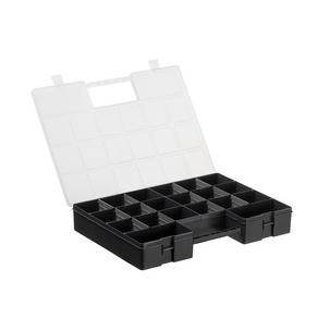 Sortimentskasten LUXOR HOBBY BOX, schwarz - offen 20270801
