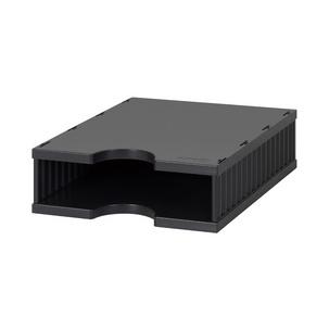 Grundeinheit styrodoc uno, 1 Fach, schwarz/schwarz 268-1102.09