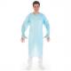 Symbolbild: CPE-Untersuchungskittel mit Daumenloch, blau 27786
