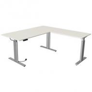 Symbolbild: Sitz-/Steh-Schreibtisch "Move 3 tube" mit Anbauelement, weiß