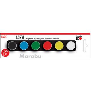 Acrylfarben-Set BASIC, 6er Set 1210000000206