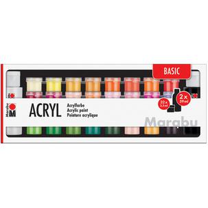 Acrylfarben-Set BASIC, 34er Set 1210000000208