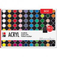 Acrylfarben-Set BASIC, 80er Set