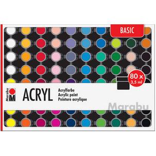 Acrylfarben-Set BASIC, 80er Set 1210000000207