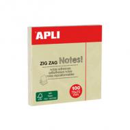 Haftnotizen "ZIG ZAG Notes!", 75 x 75 mm, gelb