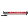 19" Steckdosenleiste Alu-Line, 8-fach