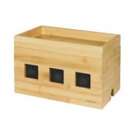 Kabelbox aus Bambus