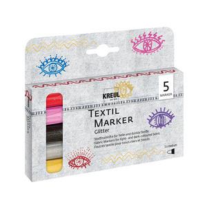 Textilmarker Glitter, medium 5er-Set 92651