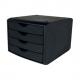 Schubladenbox "the green chameleon", schwarz H6429525