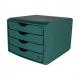 Schubladenbox "the green chameleon", schwarz H6429534