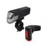 Fahrrad Akku-USB-LED-Beleuchtungs-Set TWIN, 80 Lux