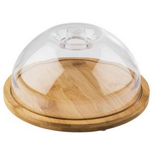 Bambus-Tablett mit Haube, rund 822