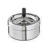 Drehaschenbecher PUSH, silber