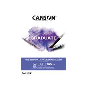 Symbolbild: Studienblock GRADUATE MIXED MEDIA, weiß C400110378