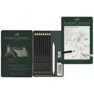 PITT GRAPHITE Matt Set, 11-teiliges Etui