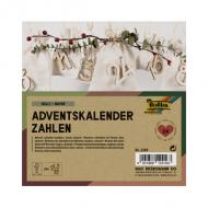 Holz-Adventskalender-Zahlen