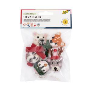 Filzkugeln "Winter Tiere" 5290
