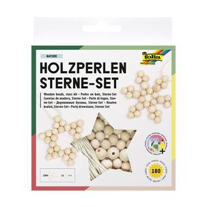 Holzsterne-Perlenset "NATURE" 22522