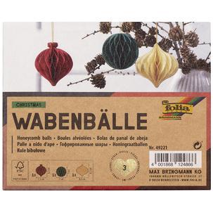Wabenbälle CHRISTMAS Kugeln 49221