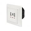 Unterputz-Steckdose mit 2x USB A, 1x USB C