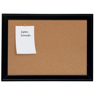 Korktafel mit breitem, schwarzen Holzrahmen 1903922