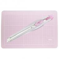 Cutter und Schneidematten-Set AM350P, rosa