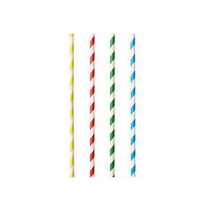 Papier-Trinkhalme "Stripes" 87512