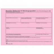 Meldeschein für Beherbergungsstätten, alle Bundesländer