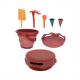 7in1 Sandspielzeug-Set, rot 970245